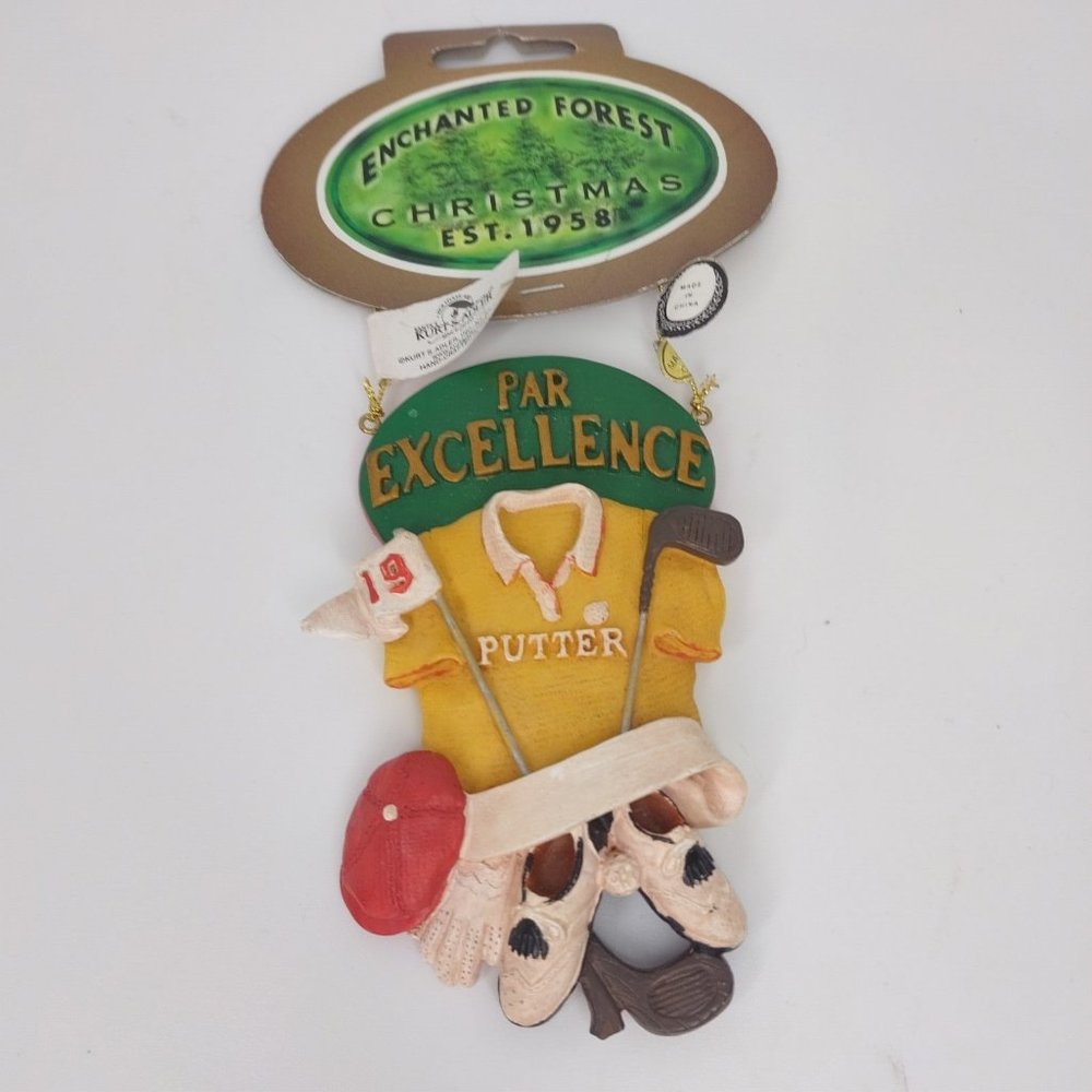 Enchanted Forest Christmas 58 Kurt S Adler Golf R Excellence Putter Ornament 4"